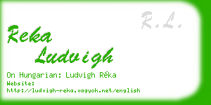 reka ludvigh business card